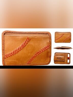 Rawlings Leather Stitch Front Pkt Tan New